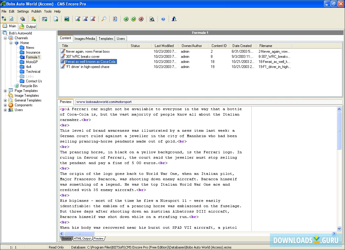 CMS Encore Pro (Free Edition)