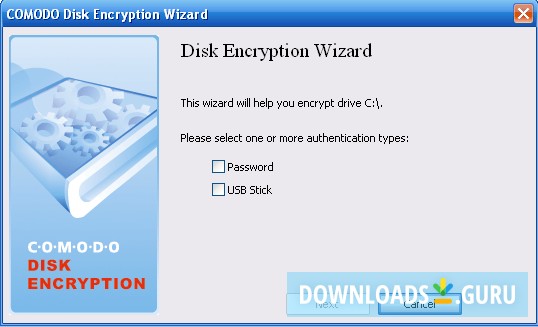 Encryption wizard