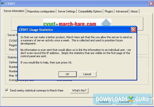 Usage statistics question