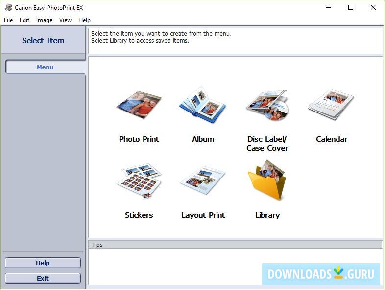 Startup menu