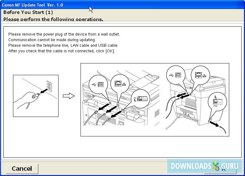 Canon MF Update Tool