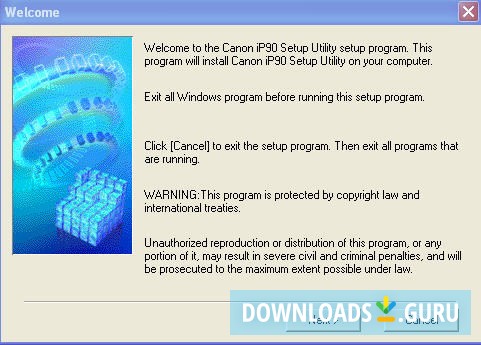 Canon iP90 Setup Utility