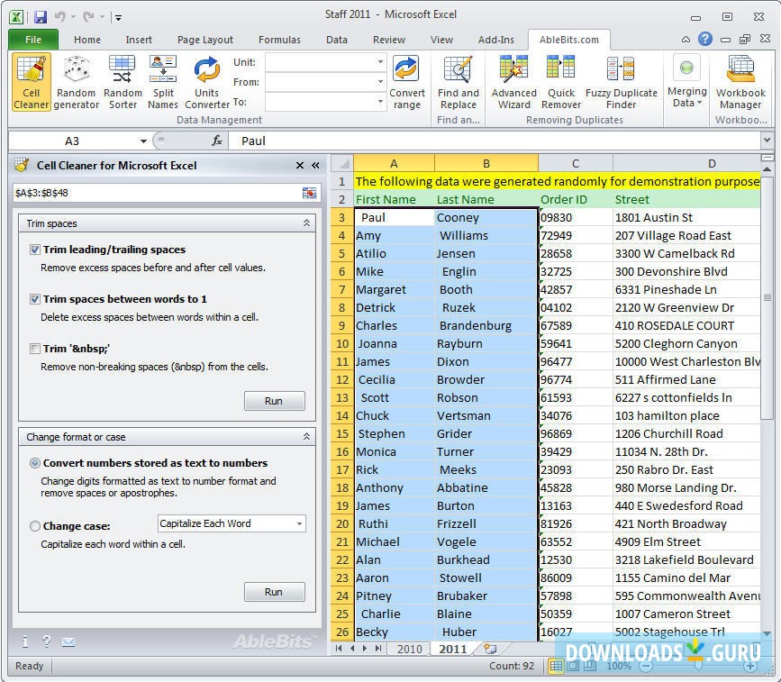 Cell Cleaner for Microsoft Excel