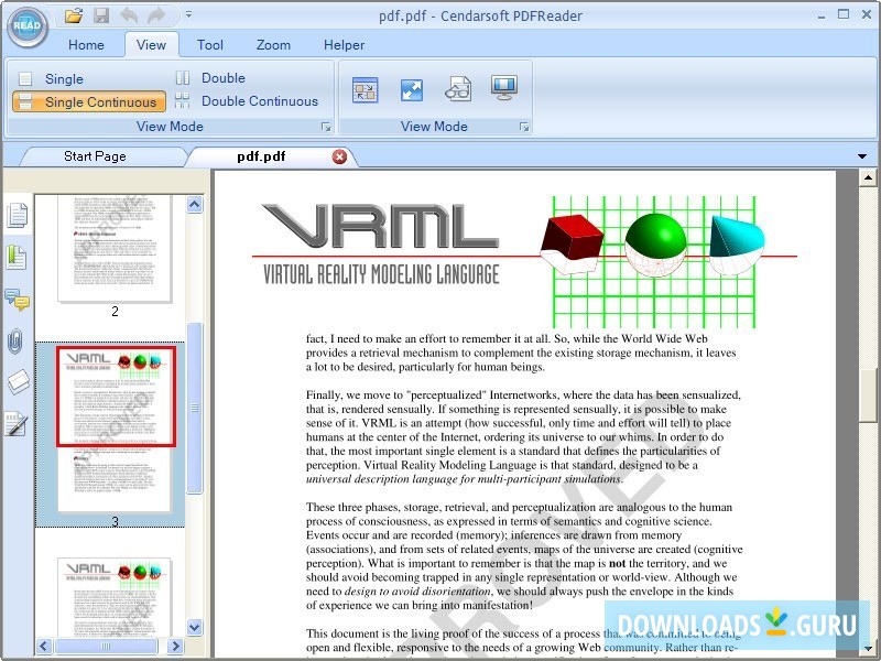 Cendarsoft PDF Reader