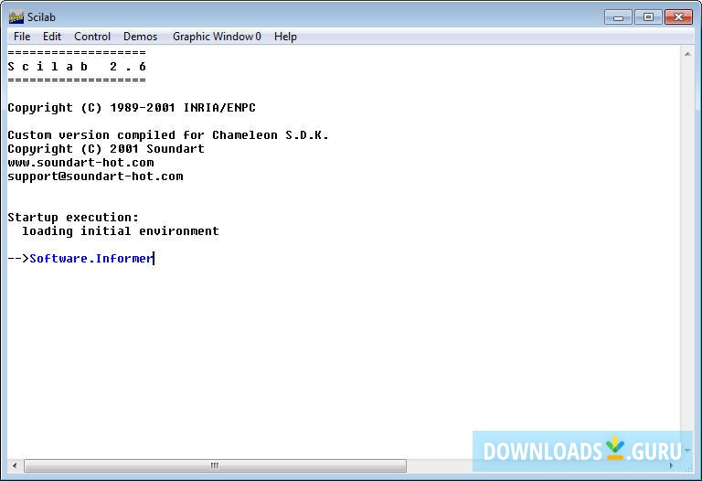 Chameleon SDK Scilab