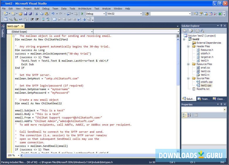 Chilkat Mail ActiveX