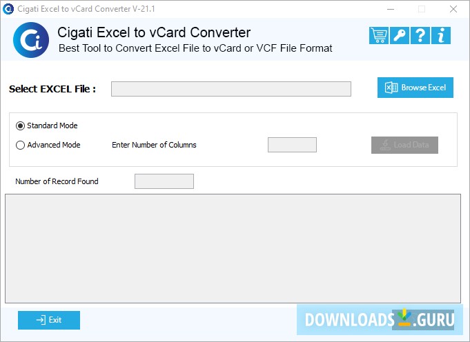 Cigati Excel to vCard Converter Tool