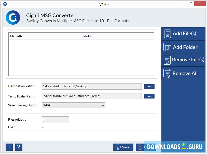 Cigati MSG Converter