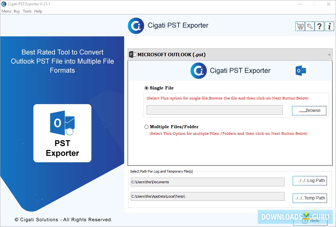 Cigati PST Exporter