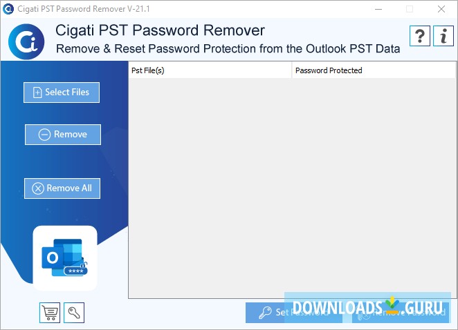 Cigati PST Password Remover Tool
