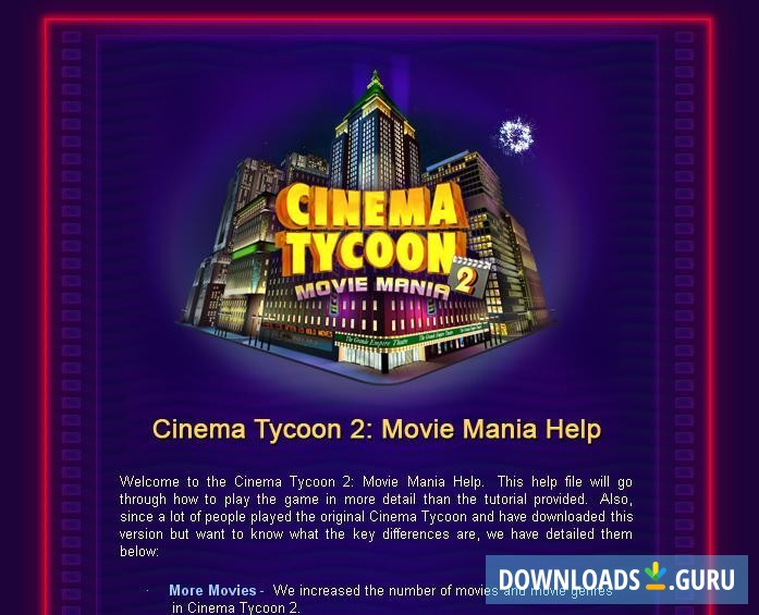 Cinema Tycoon 2: Movie Mania