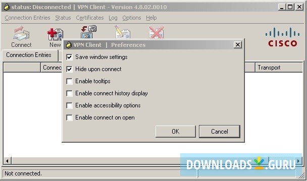 cisco vpn client for windows 8 rt version