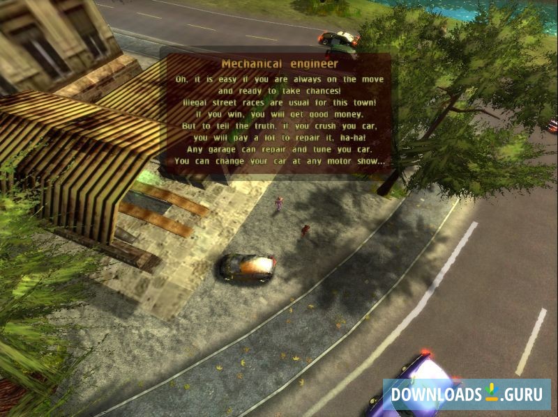 Intro interview before starting the game