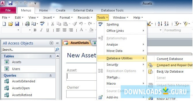 Classic Menu for Access 2010