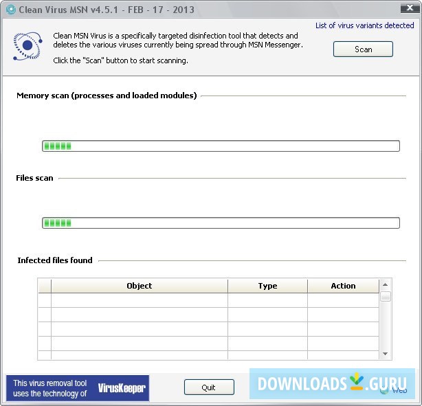 Clean Virus MSN