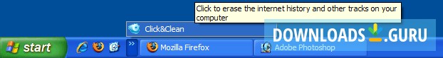 One click clean from the Icon.