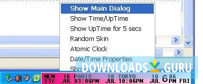 Customized Clock and Menu