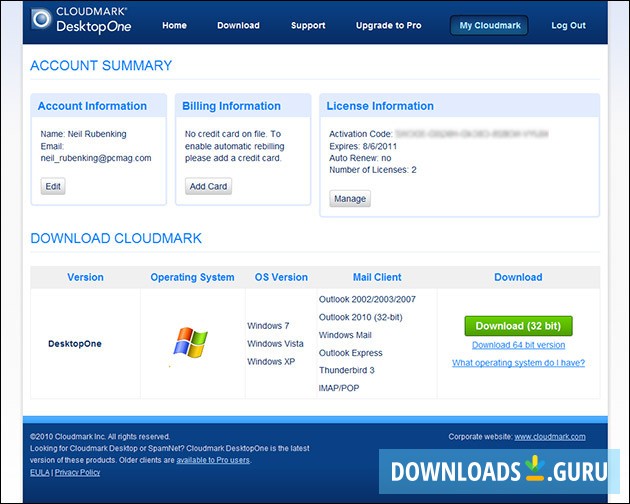 Cloudmark DesktopOne
