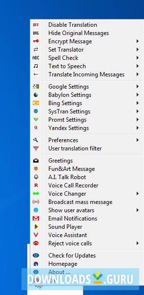 Clownfish for Skype