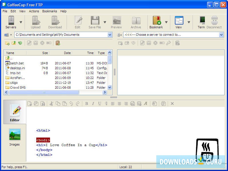 CoffeeCup Free FTP for apple download