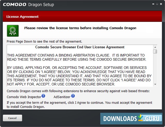 comodo dragon update blocked by antivirus