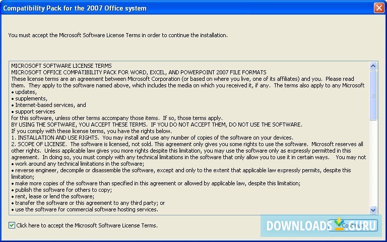 Compatibility Pack for the 2007 Office system