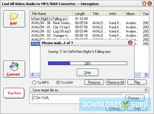 Cool All Video Audio to MP3 WAV Converter