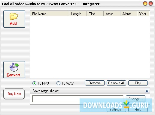 Cool All Video Audio to MP3 WAV Converter