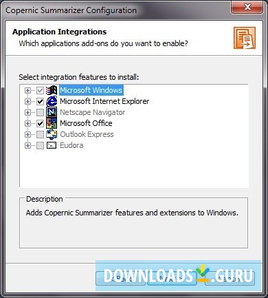 Configuration Window
