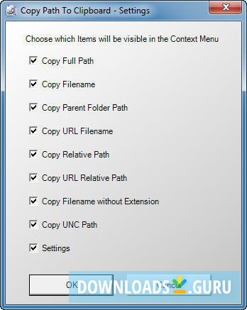 Copy path to Clipboard
