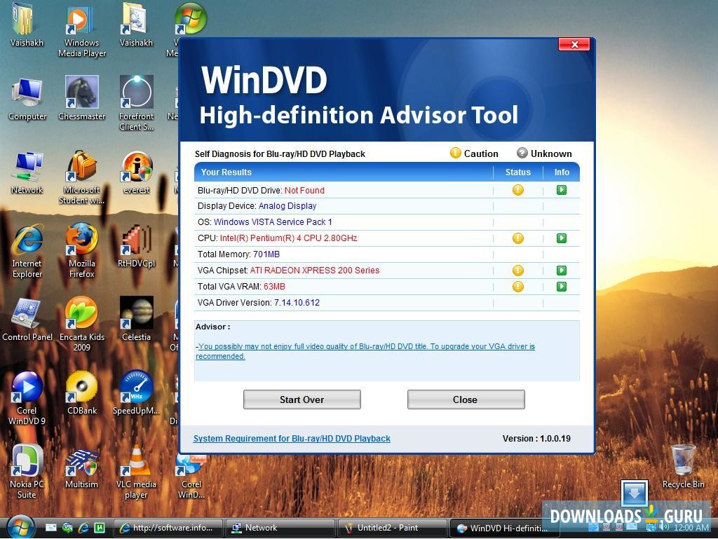 Corel WinDVD Advisor