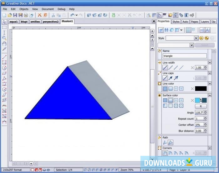 You can draw 3D designs