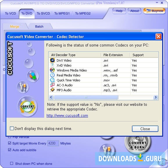 Cucusoft AVI to DVD/VCD/SVCD/MPEG Converter Pro