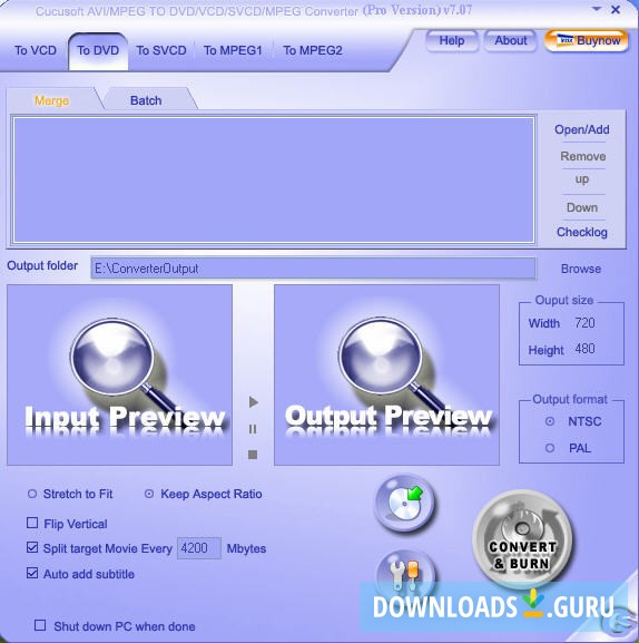 Cucusoft MPEG/AVI to DVD/VCD/SVCD/MPEG Converter Pro