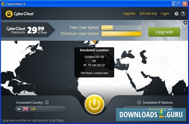 CyberGhost VPN download the new version for windows