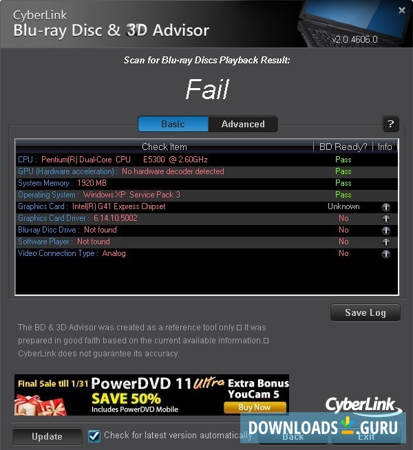 CyberLink BD & 3D Advisor