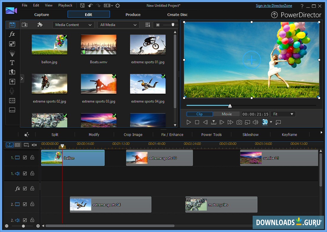 CyberLink PowerDirector Ultimate 21.6.3007.0 for windows download free