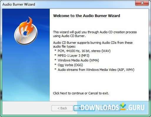 Audio CD Burner