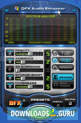 DFX for Yahoo! Music Jukebox and Windows Media Player