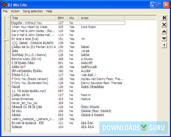 Songs added to the playlist