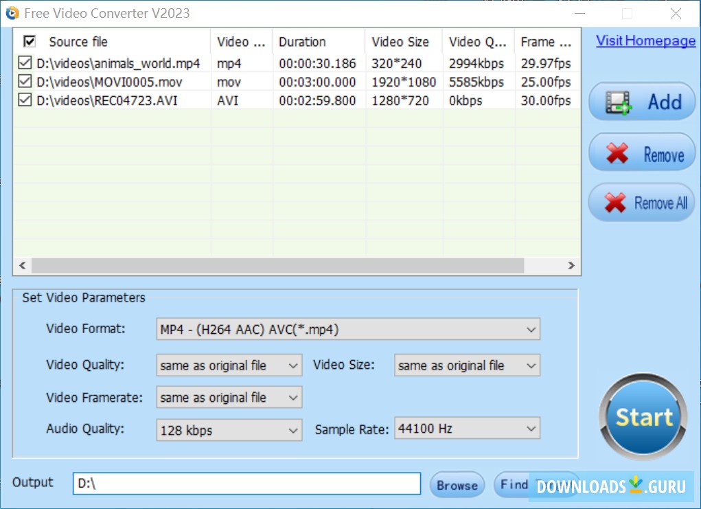 DVDVideoMedia Free Video Converter