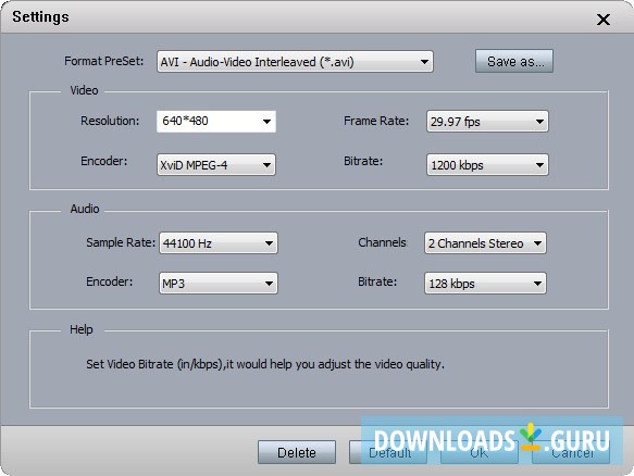Setting Output Parameters