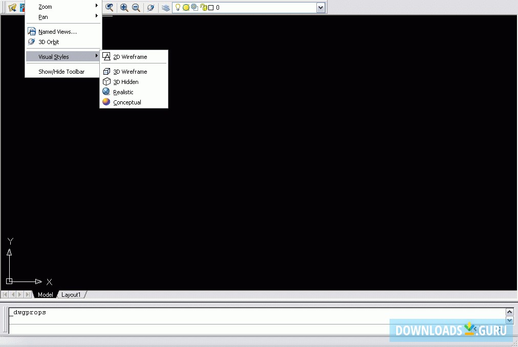 Initial window and visual styles