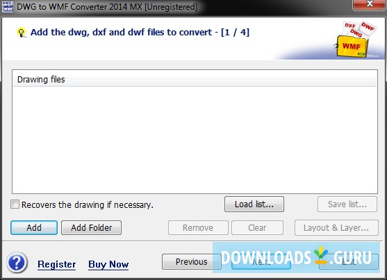 DWG to WMF Converter MX