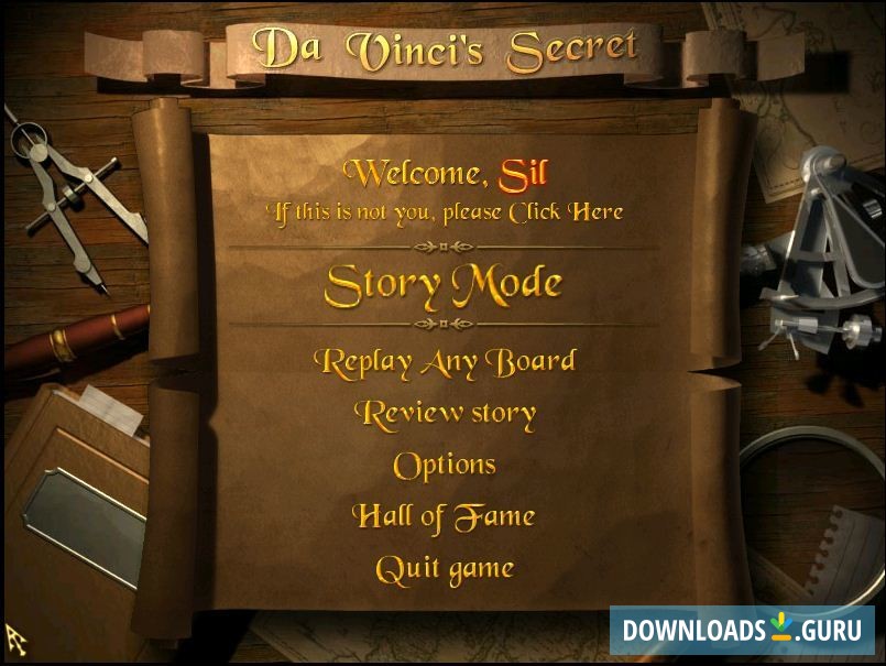Main menu
