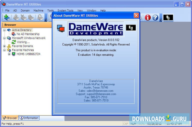dameware client install