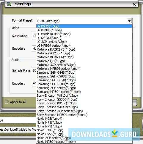 Daniusoft Video to Mobile Phone Converter