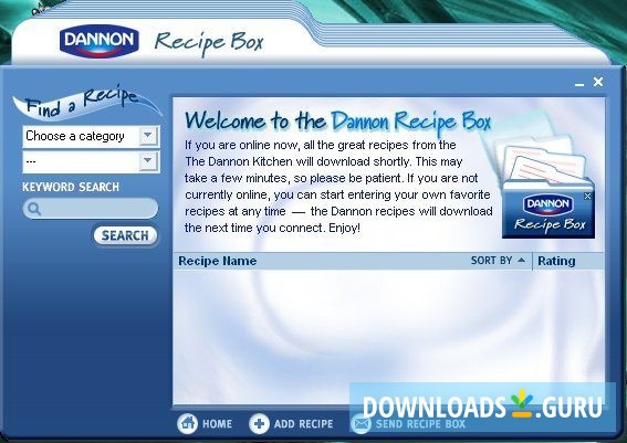 Dannon Recipe Box