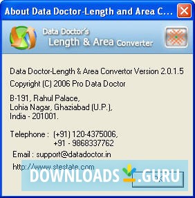 Data Doctor-Length and Area Convertor