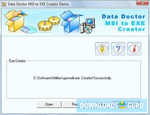 Data Doctor MSI to EXE Creator Demo